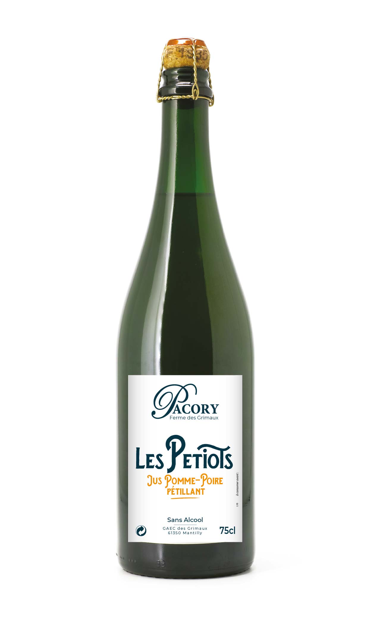 Les Petiots - Jus pétillant Pomme Poire sans alcool - Pacory